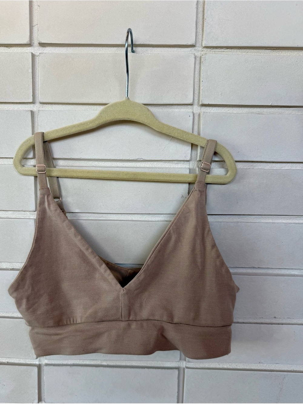 Pact Organic Cotton Bralette * Size XXS * Tan * Wireless